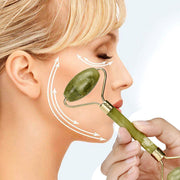 Flawless Jade Roller With Stone (Marble)