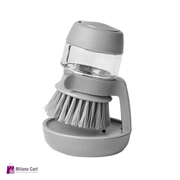 Dish Washing Brush With Liquid Soap Dispenser