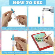 Magic Water Book Painting Drawing Coloring Board Book Magic Water Pen (random book )
